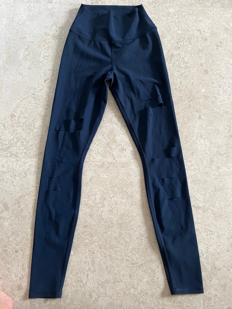 Alo pants with ripped line, Women's Fashion, Activewear on Carousell