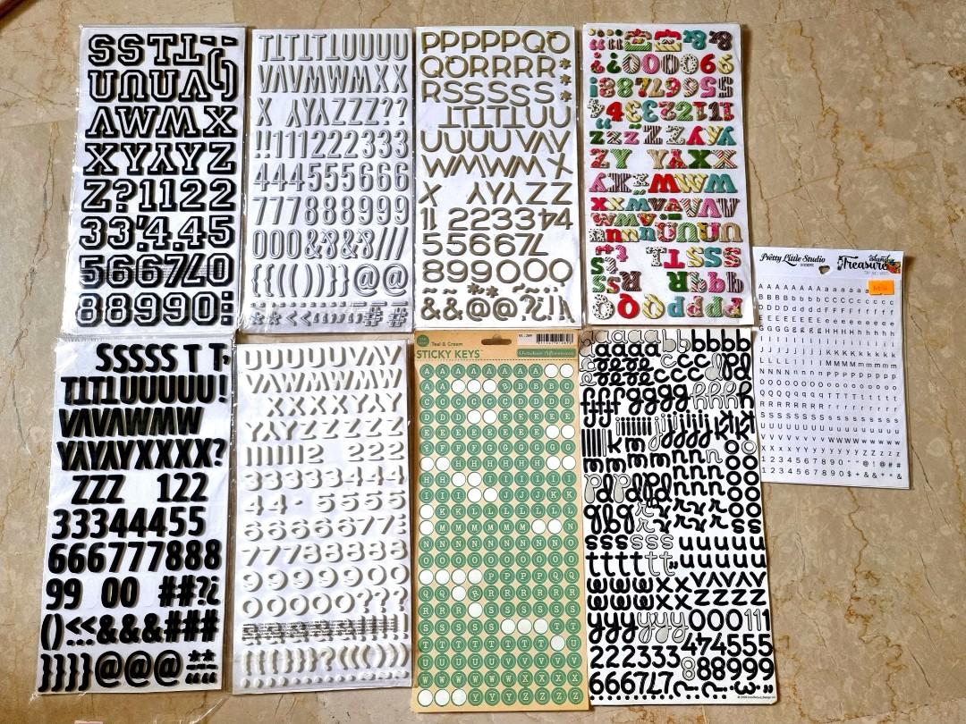 [ALL FOR $15] Alphabet Letter Stickers, Hobbies & Toys, Stationery ...