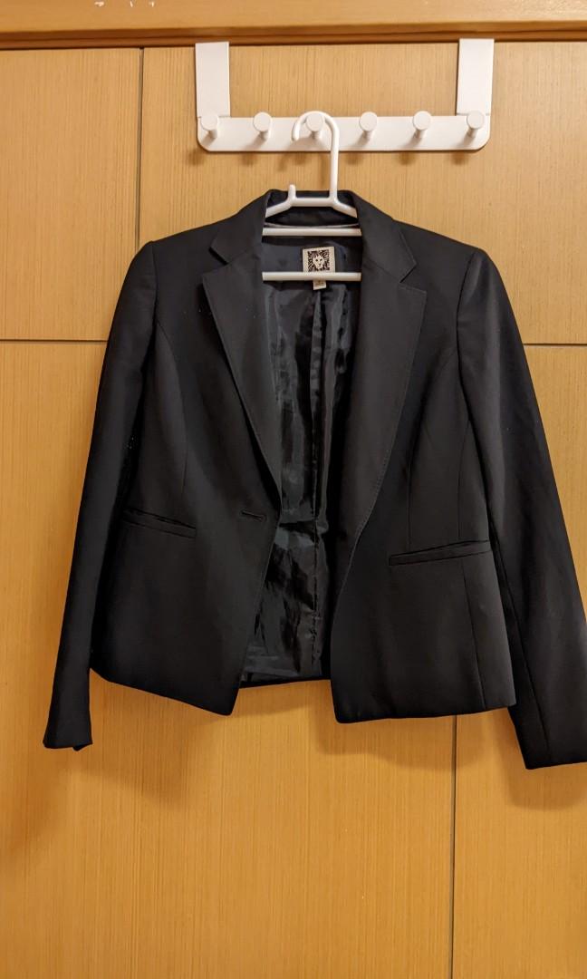 Anne klein hotsell black blazer