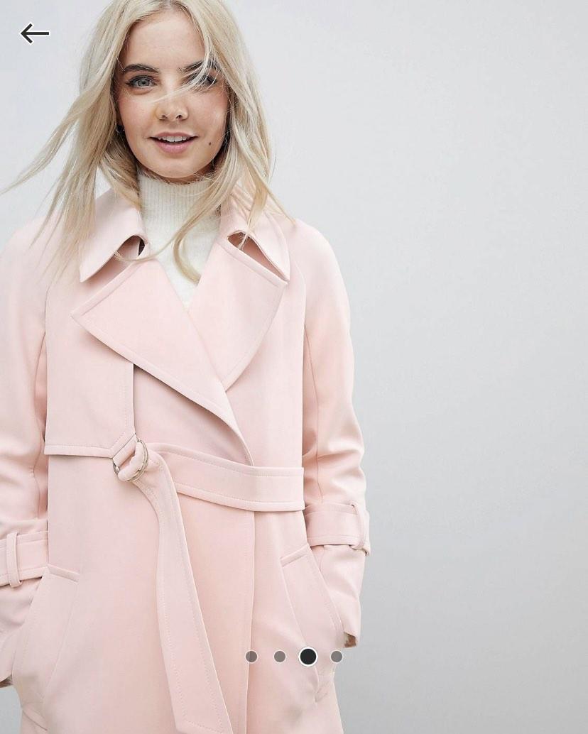 Asos pink coat store