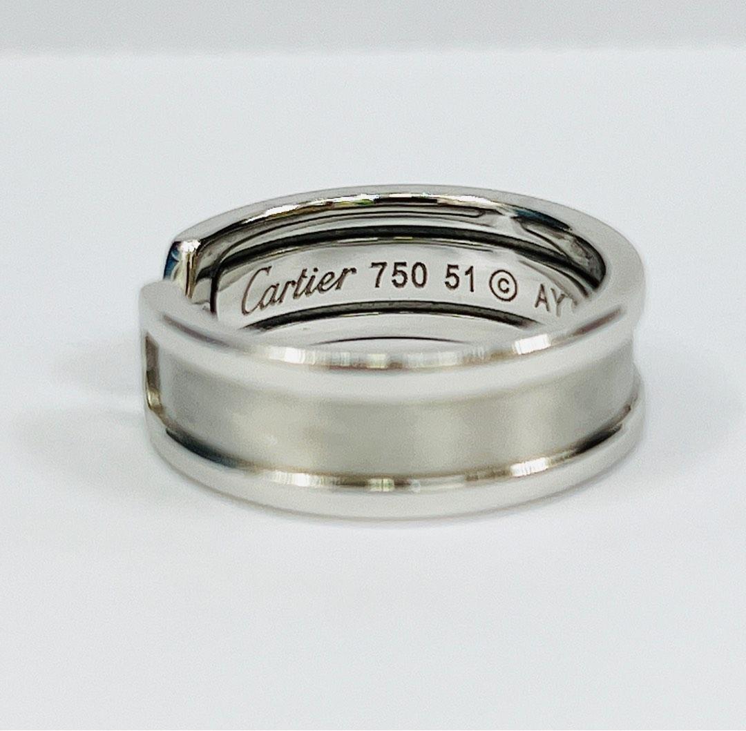 Authentic Cartier Double C “750”Ring(R0502), Luxury, Accessories on ...