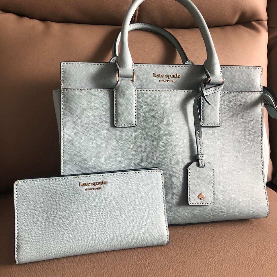 Authentic Kate Spade New York Cameron Medium Seaside and Matching Wallet Satchel Luxury Bags Wallets on Carousell