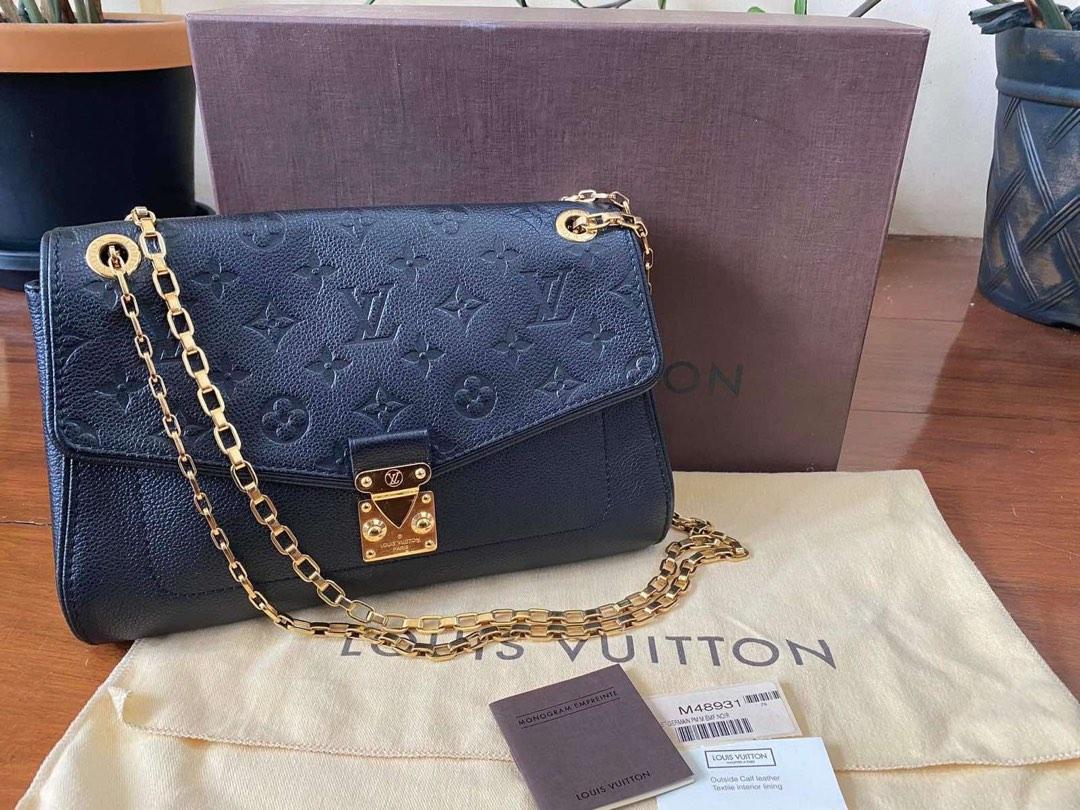 Louis Vuitton, Bags, Authentic Louis Vuitton Blue Monogram Empreinte  Leather St Germain Pm