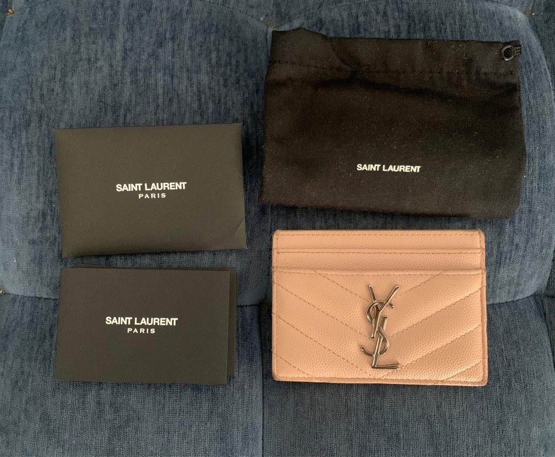 Ysl nude on sale card holder