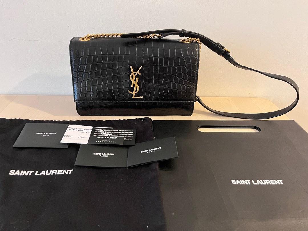 Yves saint discount laurent crocodile bag