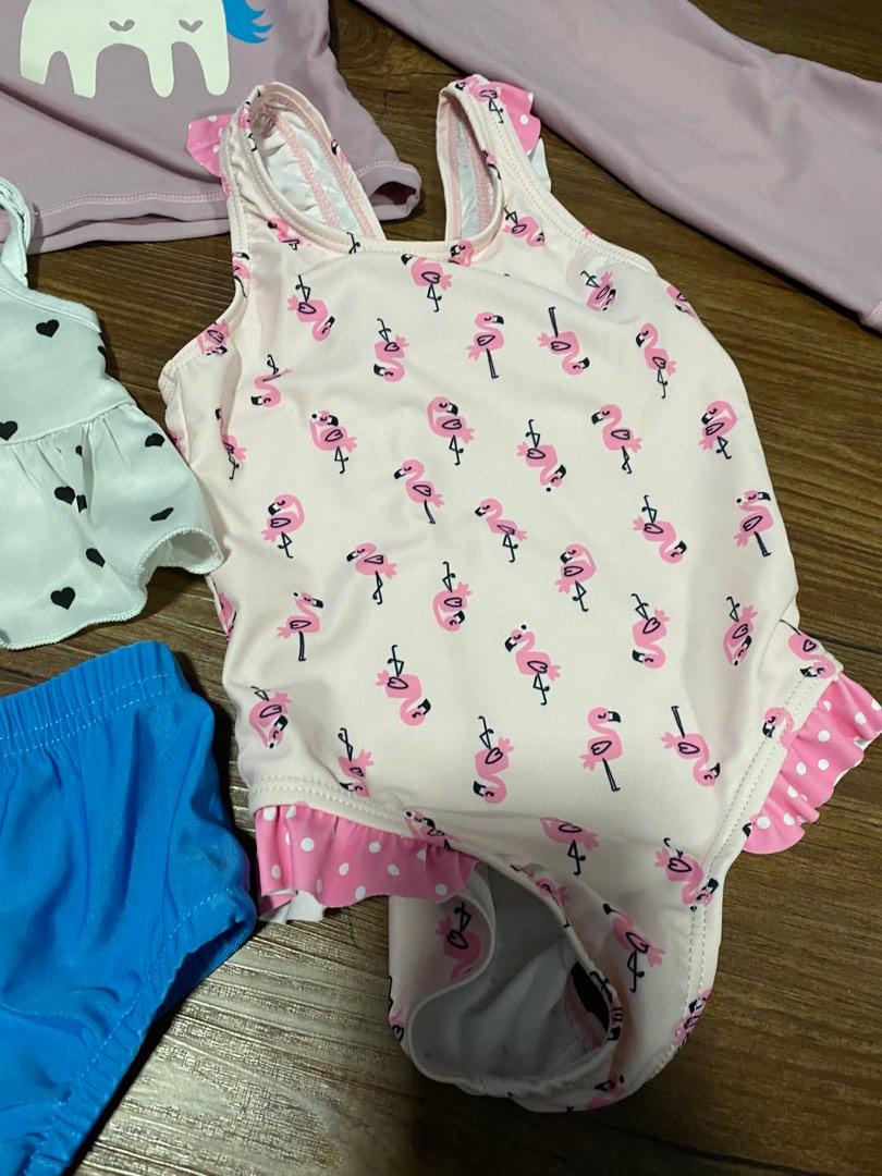 Baby Girl Swimming Costume Bundle 7 pieces + 1 swim diaper, Babies