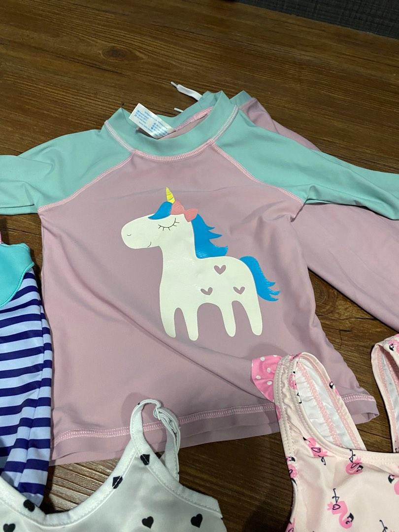 Baby Girl Swimming Costume Bundle 7 pieces + 1 swim diaper, Babies