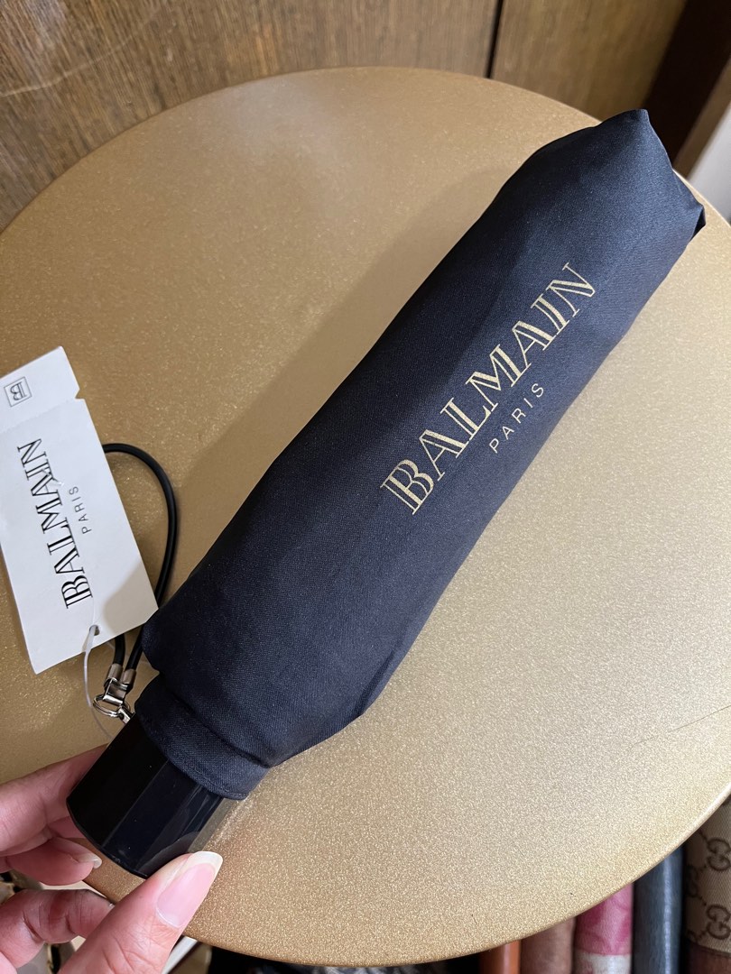 Balmain Umbrella Black, Hobbies & Toys, Travel, Umbrellas on Carousell