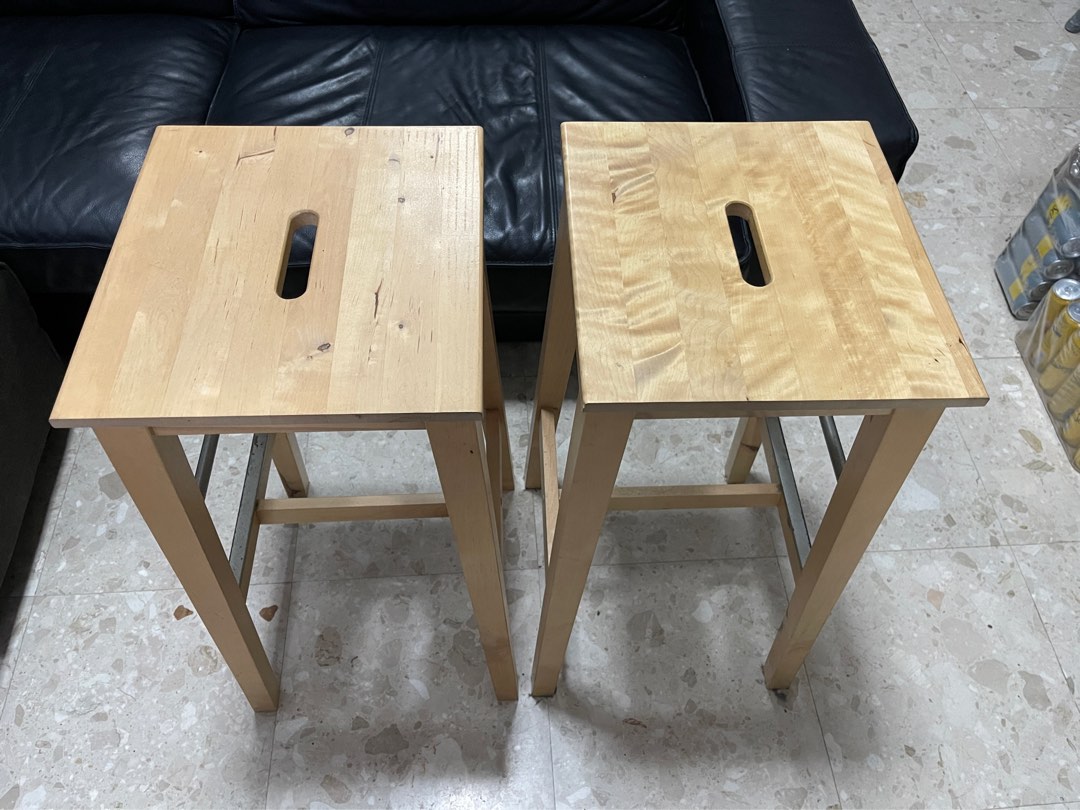 IKEA Nilsolle Solid Wood Bar Stool, Furniture & Home Living, Furniture