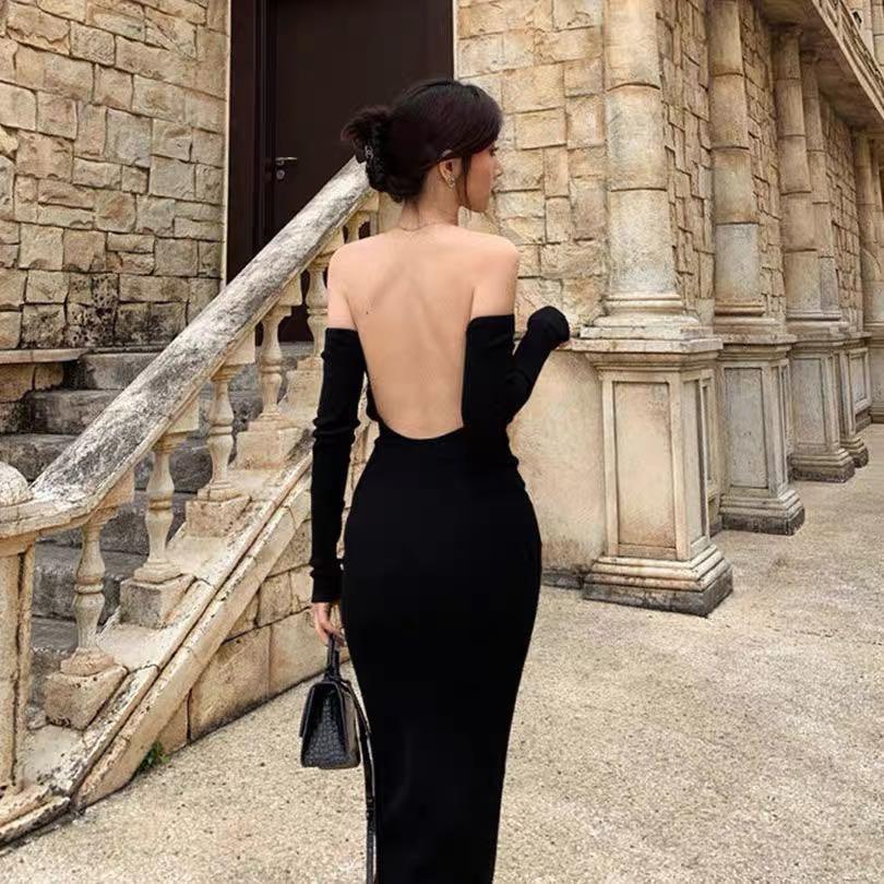 Bare back evening dresses shop