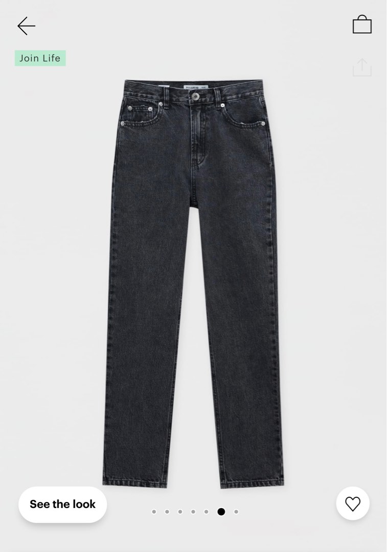 Pull & bear basic mom jeans, Women's Fashion, Bottoms, Jeans & Leggings