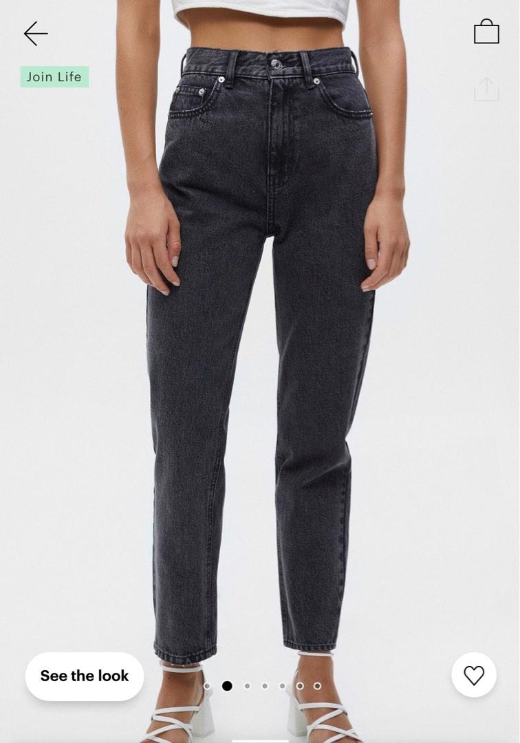 Pull & bear basic mom jeans, Women's Fashion, Bottoms, Jeans & Leggings