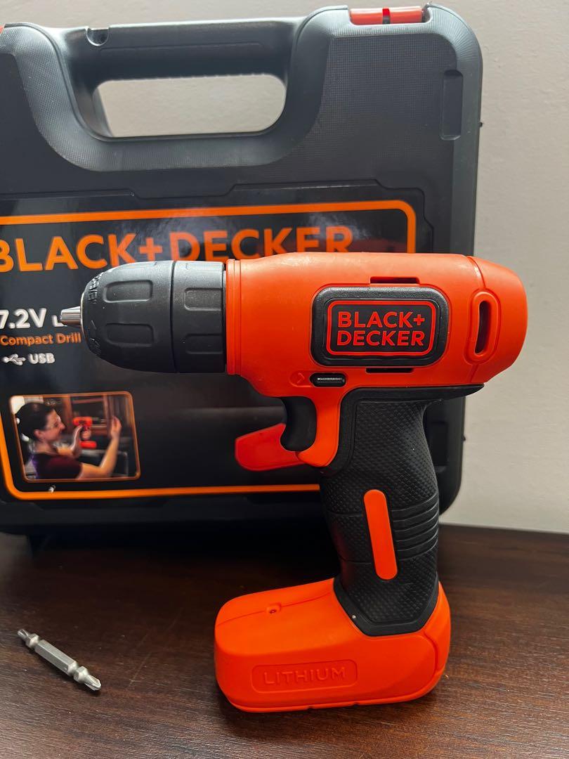 Black +Decker 7.2V Compact Drill 