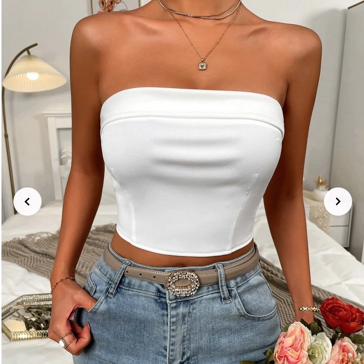 zip up tube top