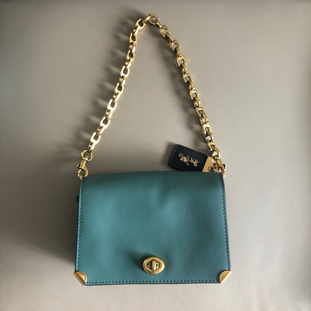 Coach dinky 19 in colorblock sale