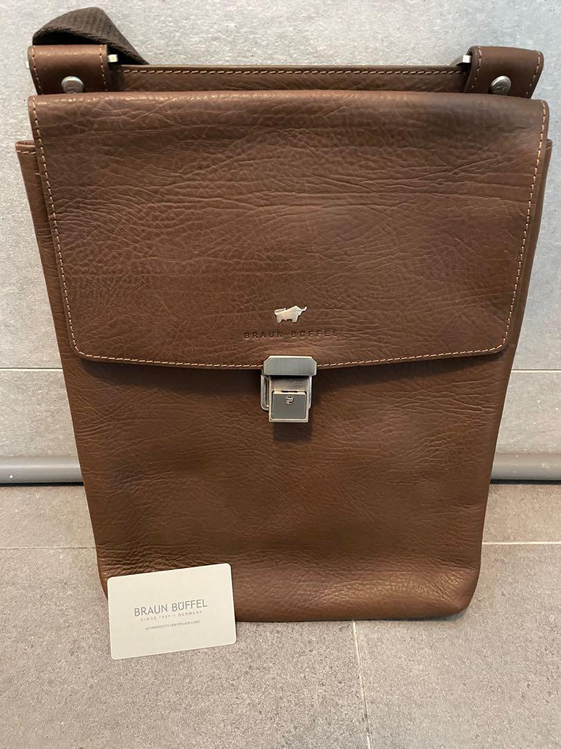 Authentic Braun Buffel leather messenger bag, Men's Fashion, Bags