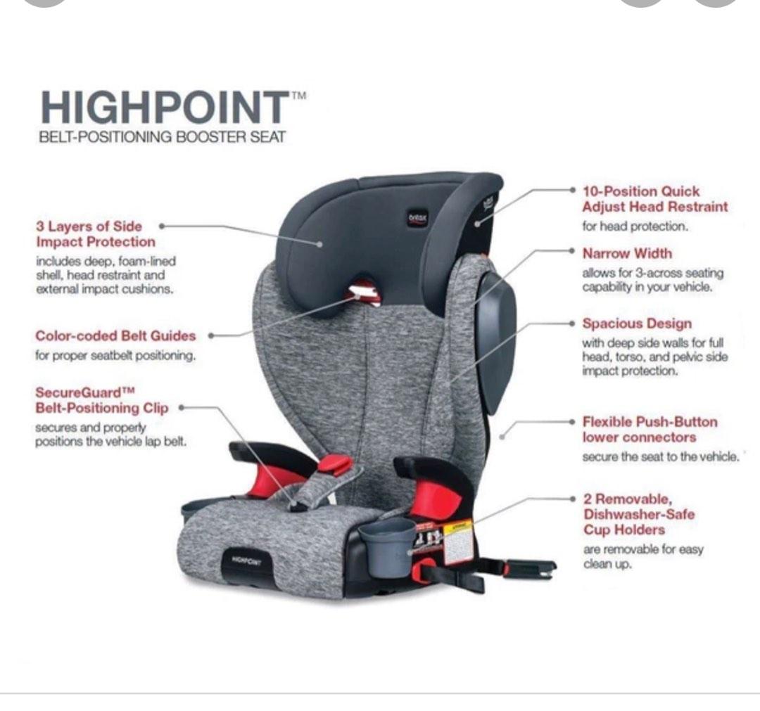 Britax highpoint child booster car seat mulberry Color