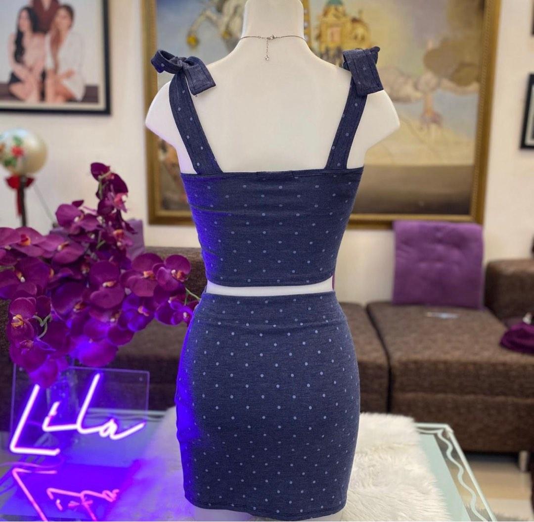 BSCO Coordinates (Category: Sets or Coordinates) located in Quezon City. Submitted by raeccas.selections (Listing ID 1182720447, Image 2). Description: 🛍 Straight neck tied ribbon strap coordinates Used twice only This is so nice and fitted (stretchy) ✨ Size is XS to M RFS: will not use it anymore.