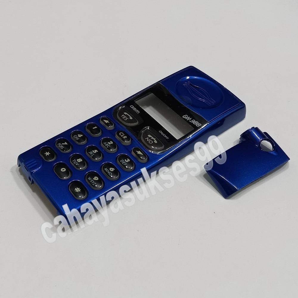 Casing Ericsson GH388 Blue Keypad Crystal Front Case Cover HP Jadul ...
