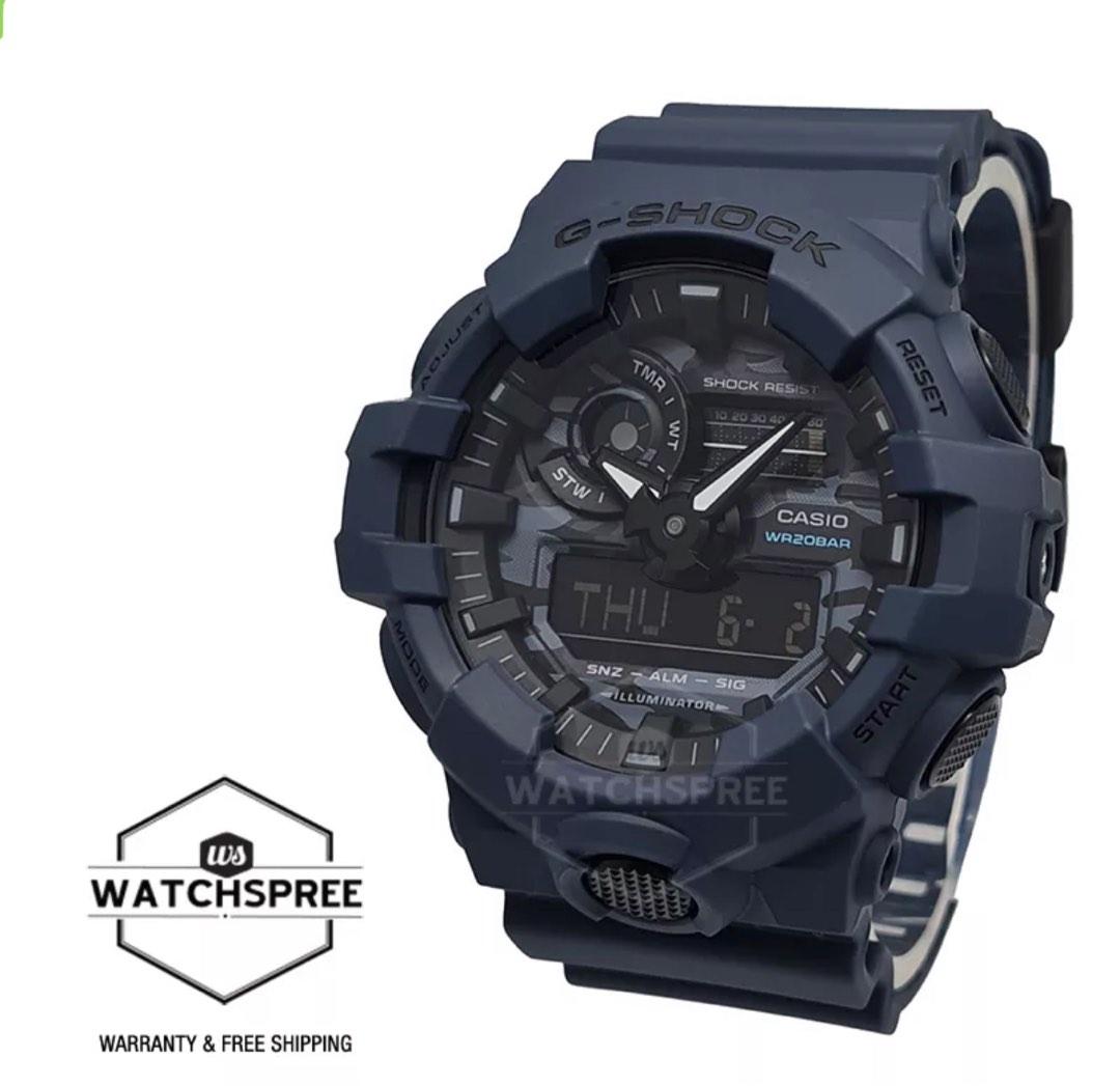 G shock blue colour best sale