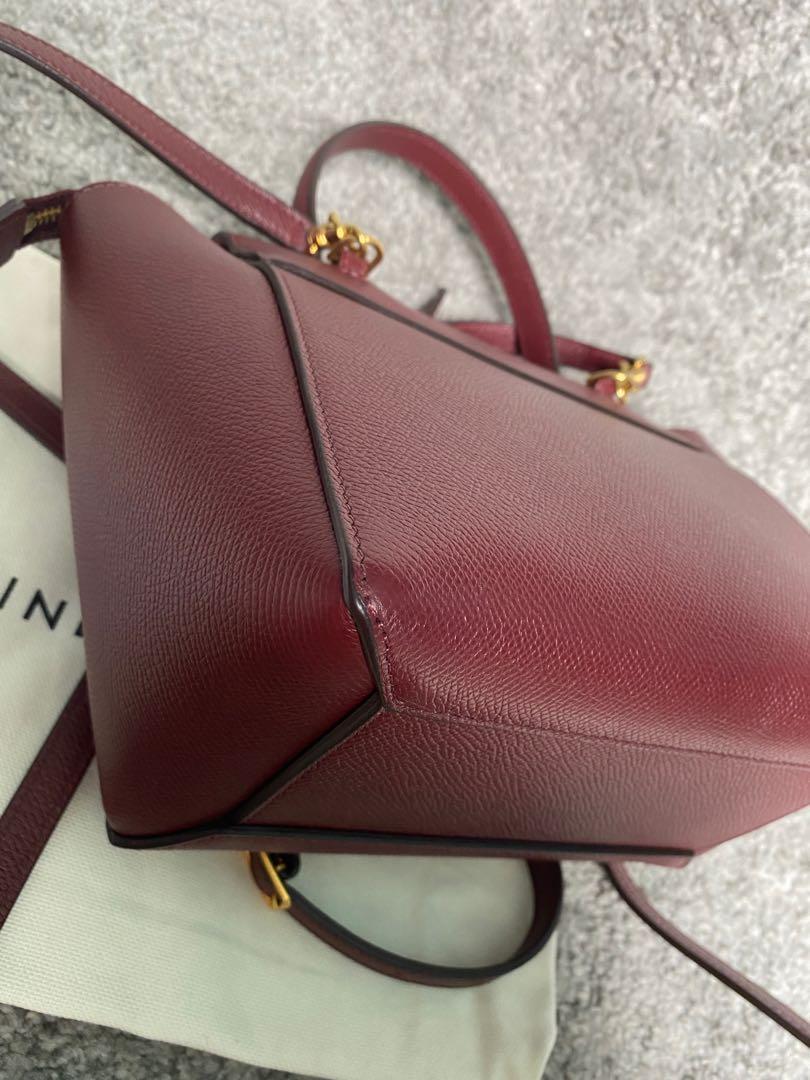 CÉLINE Nano Belt Bag in Light Burgundy Grained Calfskin - SOLD