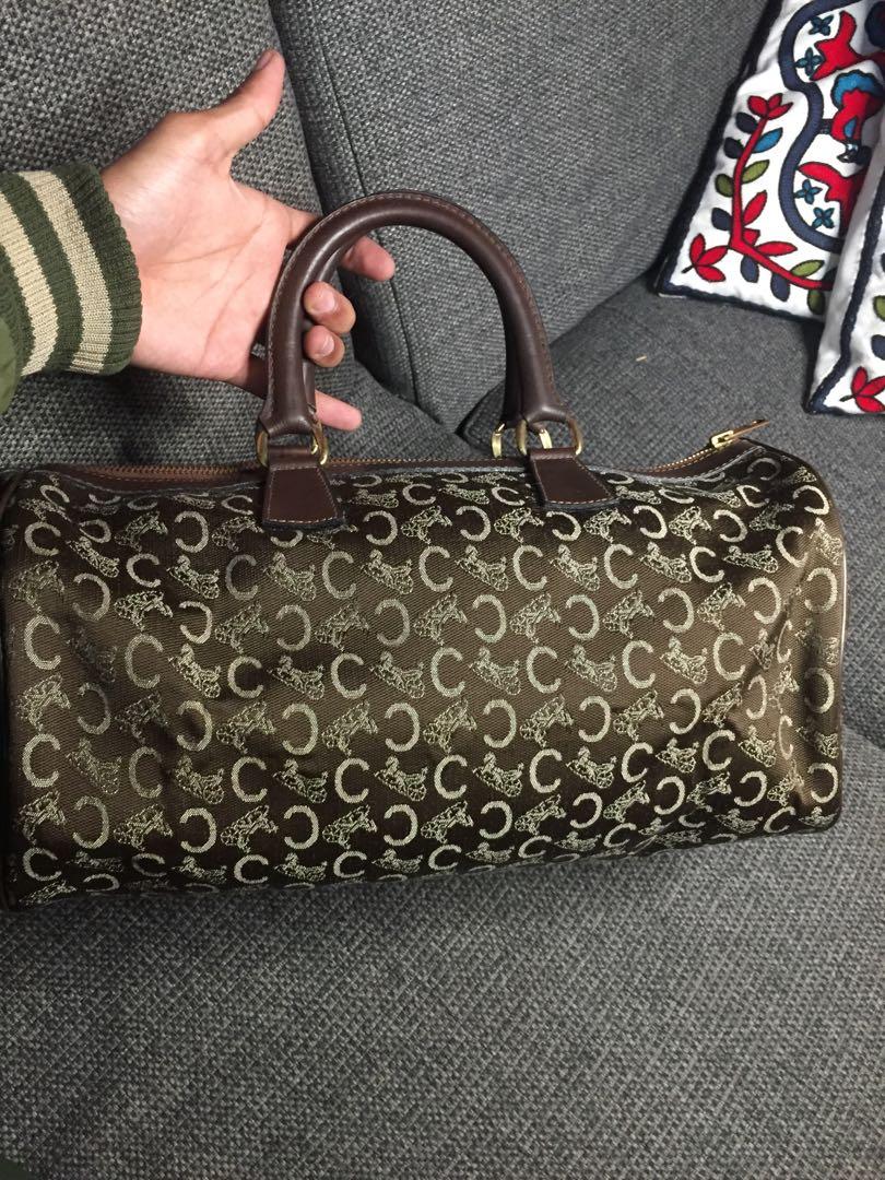Celine Monogram Boston (Category: Luxury Bags & Wallets) located in Baguio. Submitted by BagstacularbyJCT (Listing ID 1182892066, Image 2). Description: Celine Boston bag in monogram. Spacious, can be used as a traveling bag. Clean interior and exterior. Minimal signs of usage.