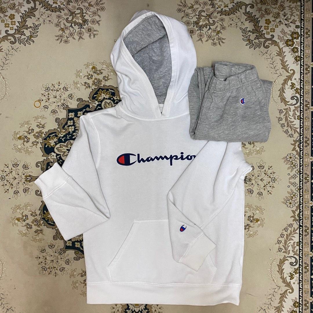 Women's champion hoodie and pants set shop
