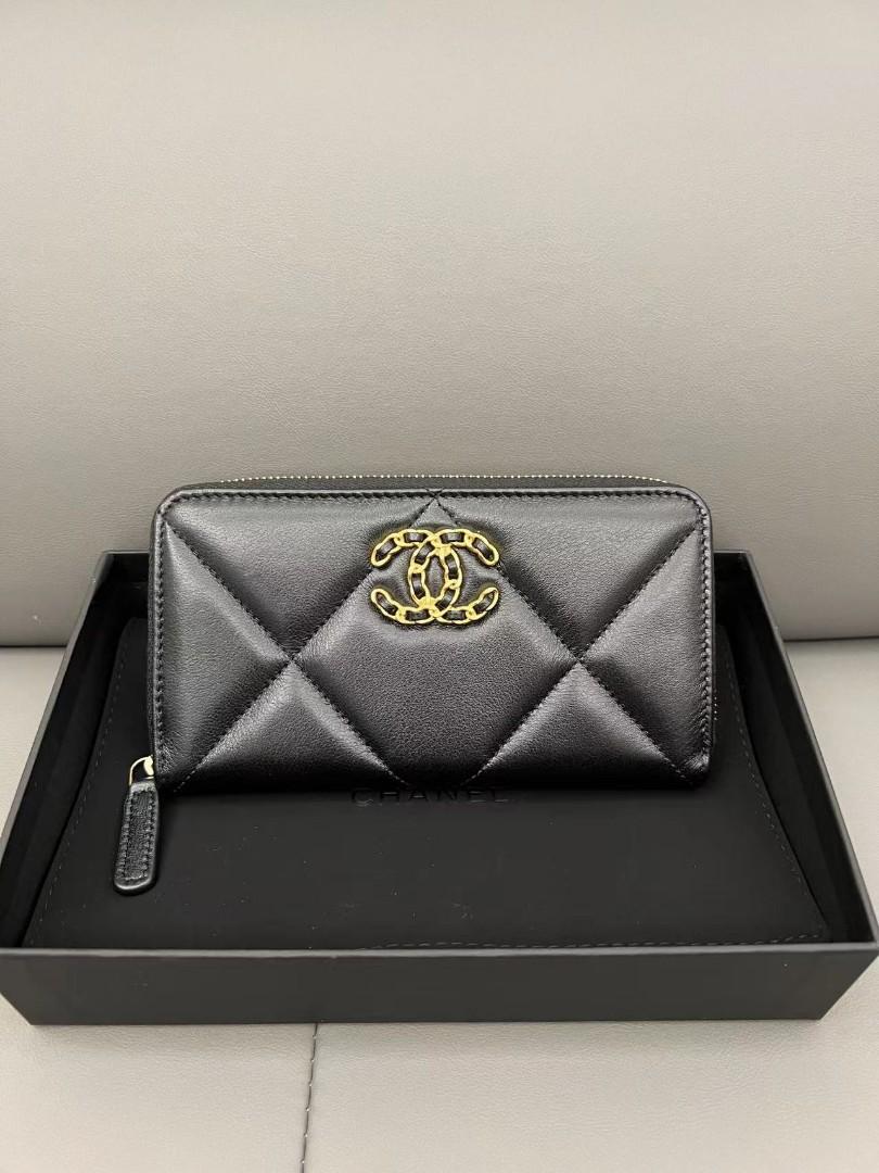 Chanel 19 long zipped wallet clearance