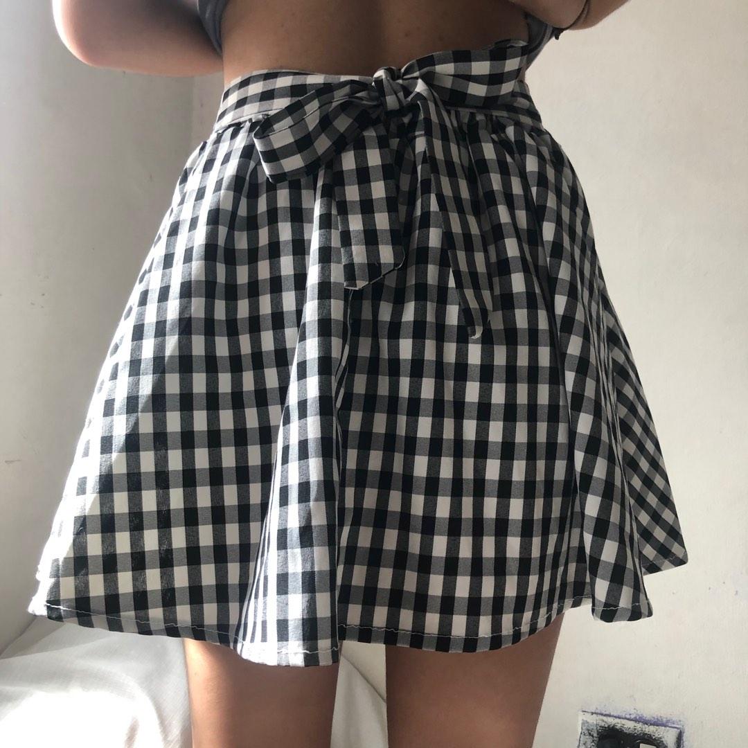 Checkered Mini Skirt