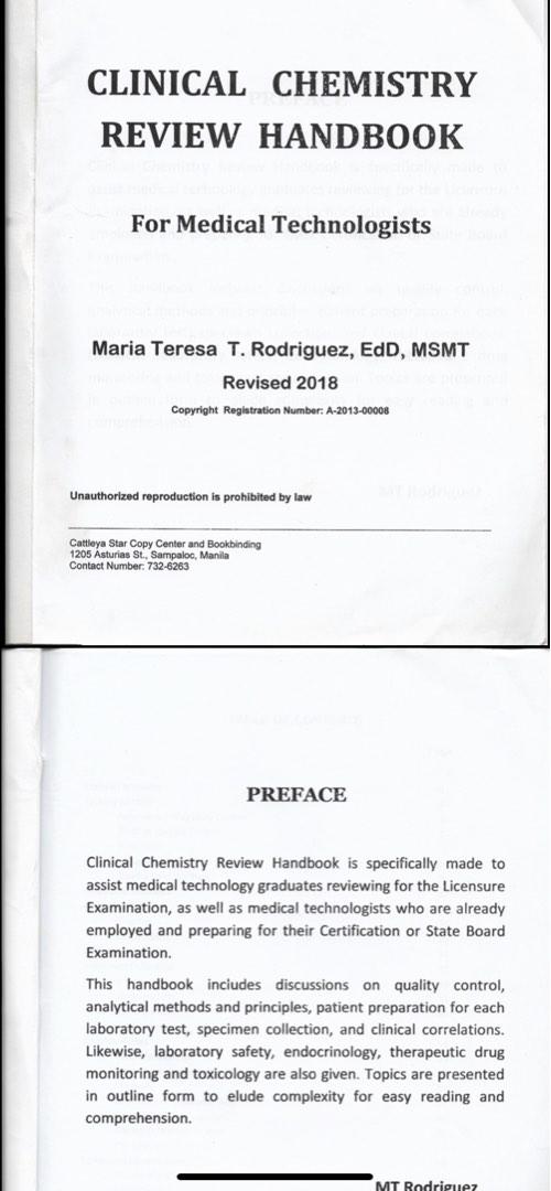 PDF Clinical Chemistry by Maria Teresa T. Rodriguez (scanned copy