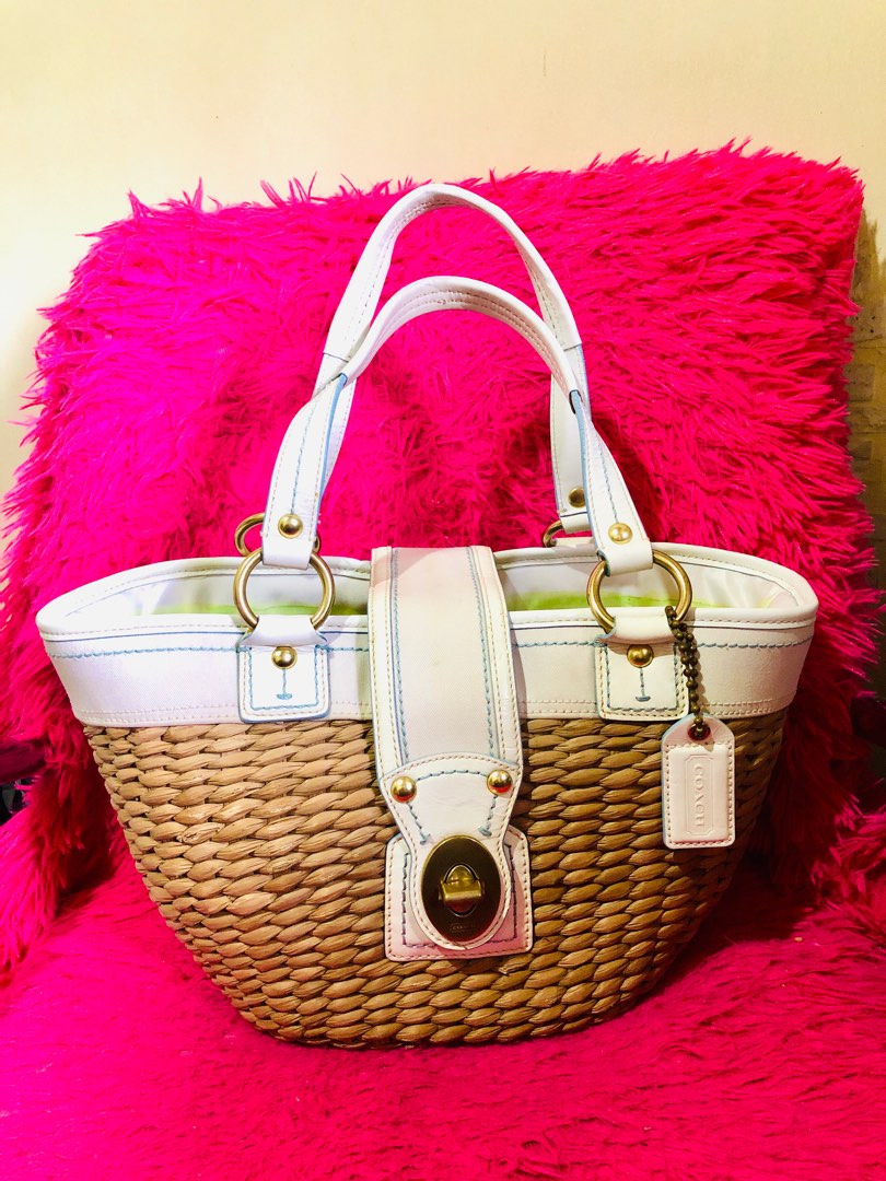 Coach Rattan handbag Luxury Bags Wallets on Carousell
