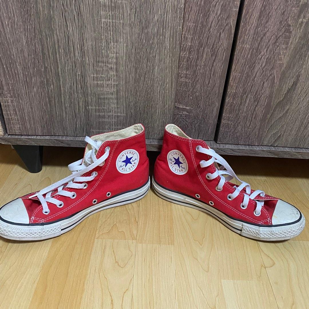 Converse Chuck Taylor High Cut Red, Women's Fashion, Footwear, Sneakers