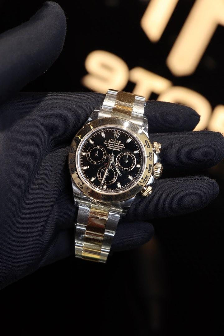 Daytona half deals gold black dial