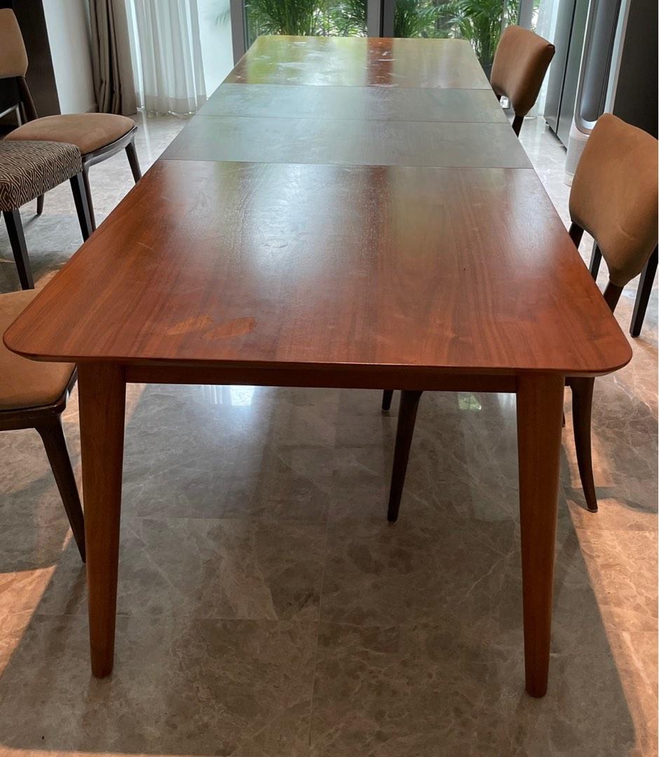Crate and Barrel Dining Table, Furniture & Home Living, Furniture