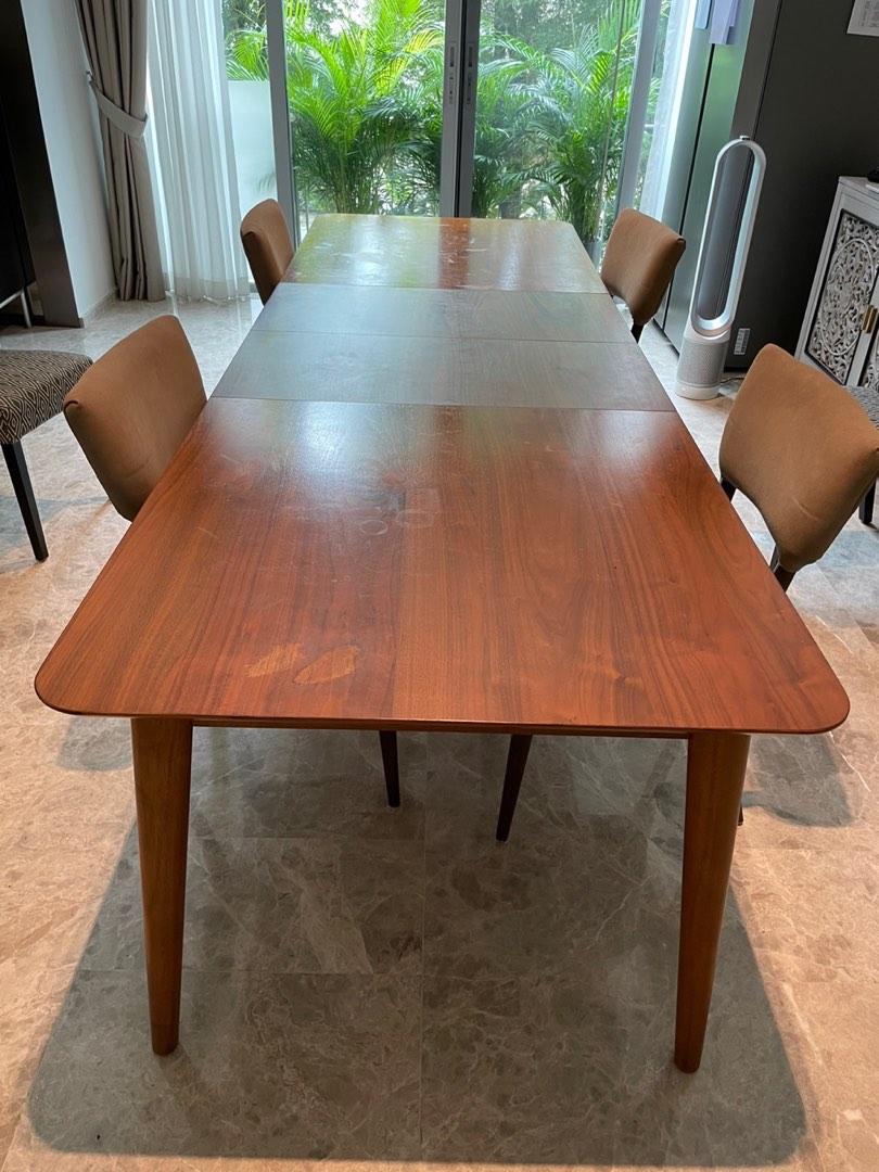 Crate and Barrel Dining Table, Furniture & Home Living, Furniture