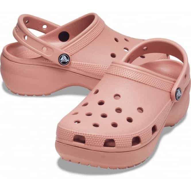 blush pair crocs