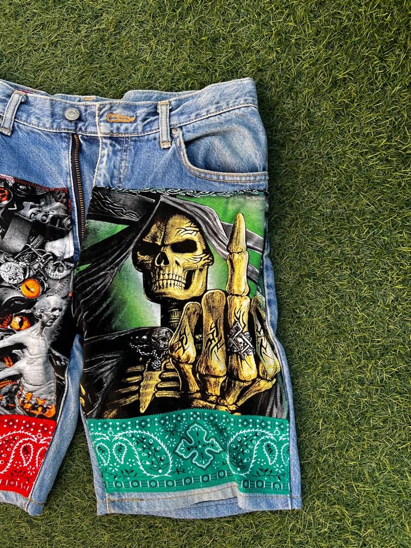 Custom online denim shorts