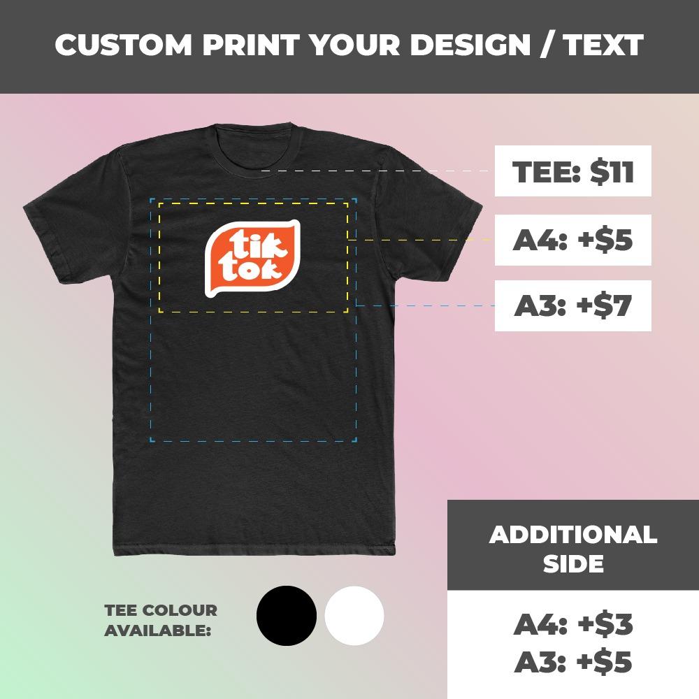 Custom shirts no minimum order clearance