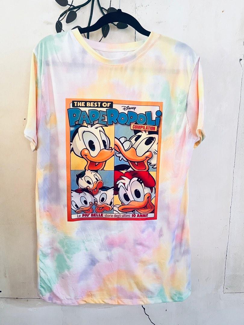 Donald Duck tie dye tee, Women's Fashion, Tops, Shirts on Carousell
