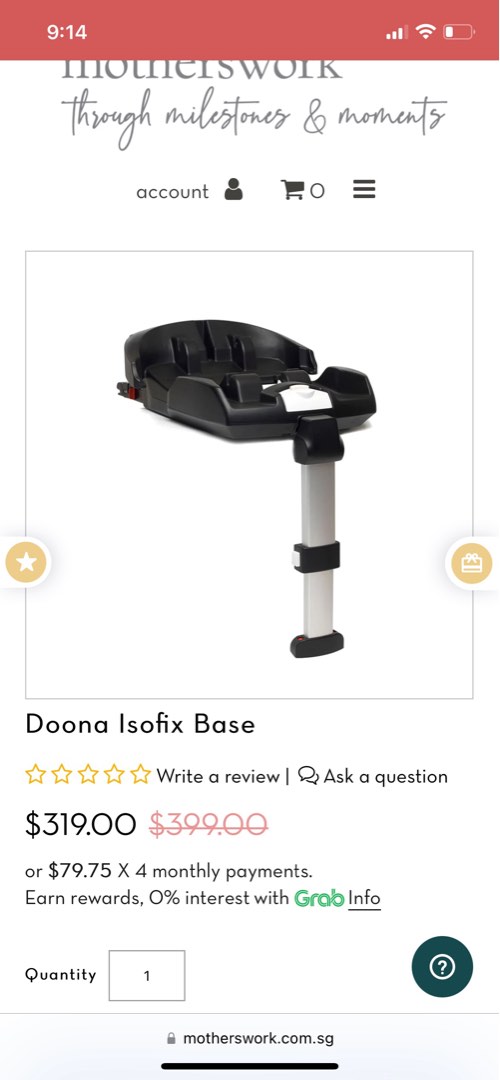 Doona isofix top