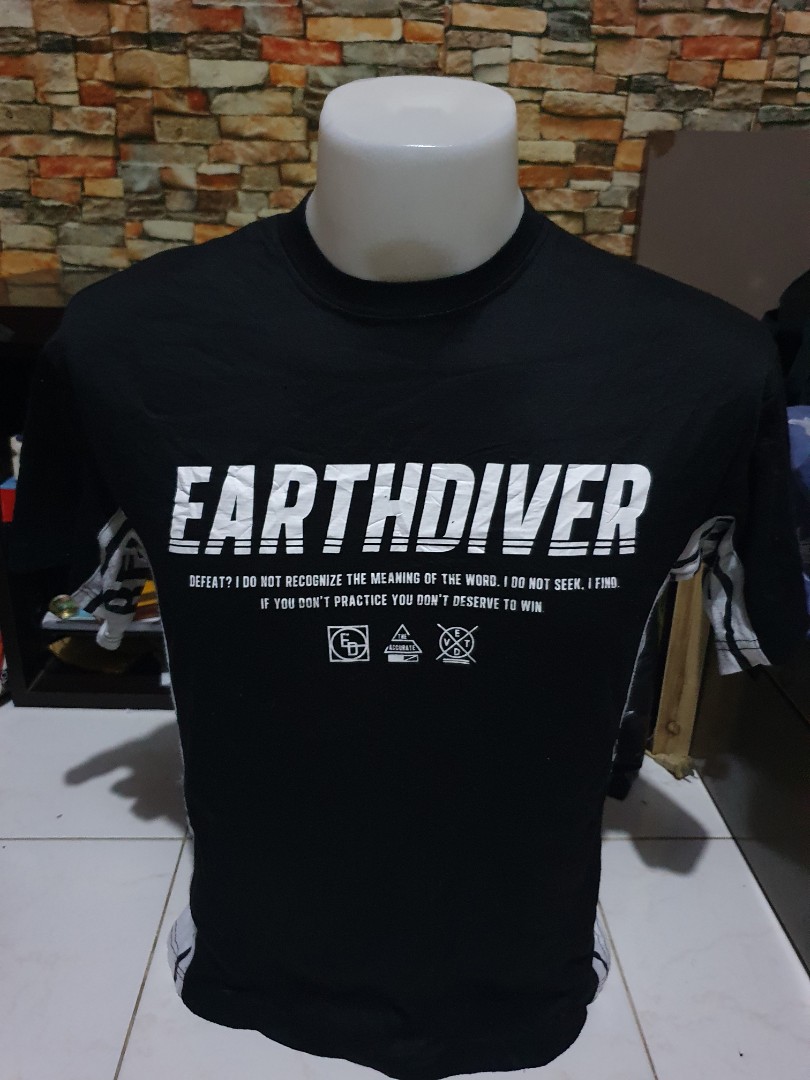 Earthdiver Drifit Shirt Men S Fashion Tops Sets Tshirts Polo Shirts On Carousell