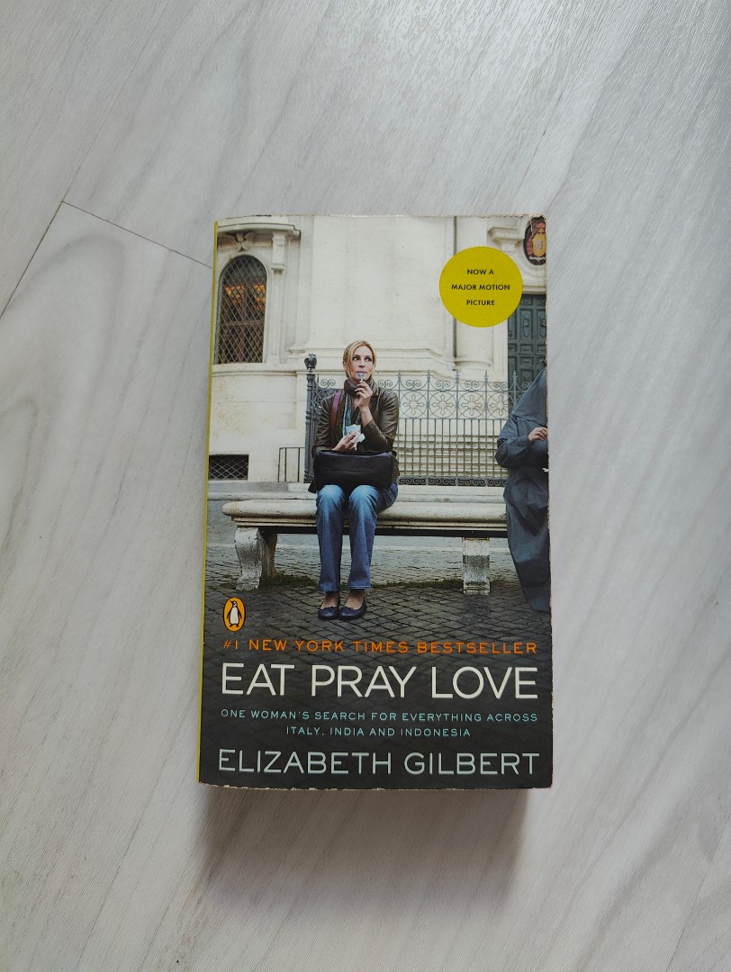Eat pray love movie fiction novel Elizabeth Gilbert Julia Roberts, 興趣及遊戲, 書本 & 文具, 小說 & 故事書