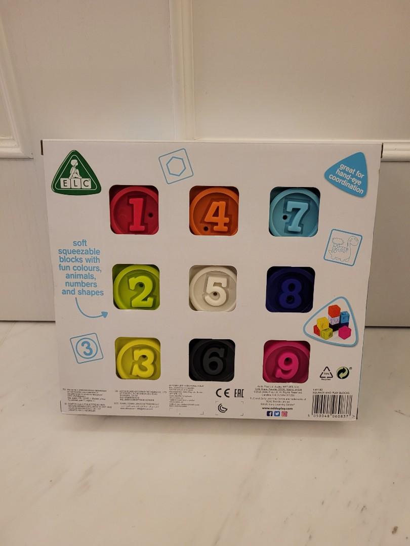 ELC Early Learning Centre Squeezy Stacking Blocks, Stimulates Senses, Hand Eye Coordination