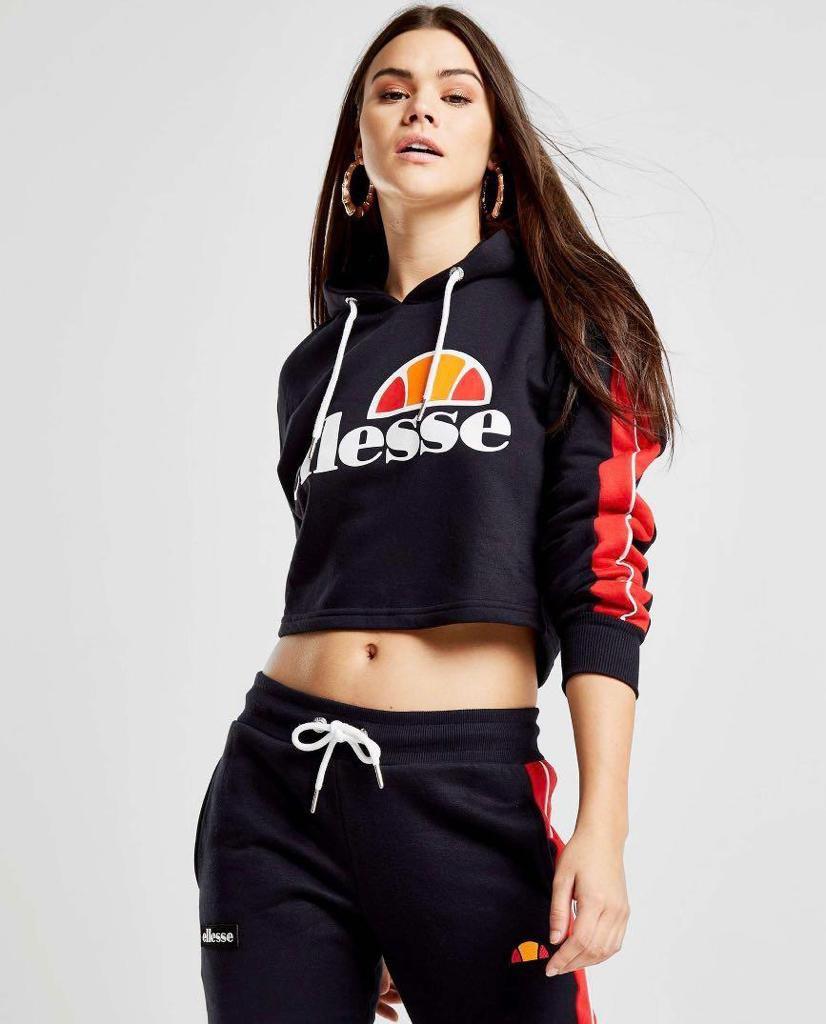 Ellesse cropped hoodie hotsell