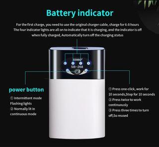 Emergency dual outlet pump with built in battery