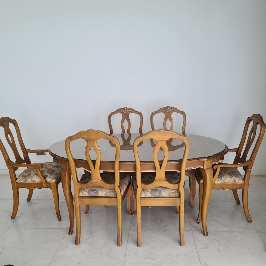 Ethan Allen Dining Table For 6 With