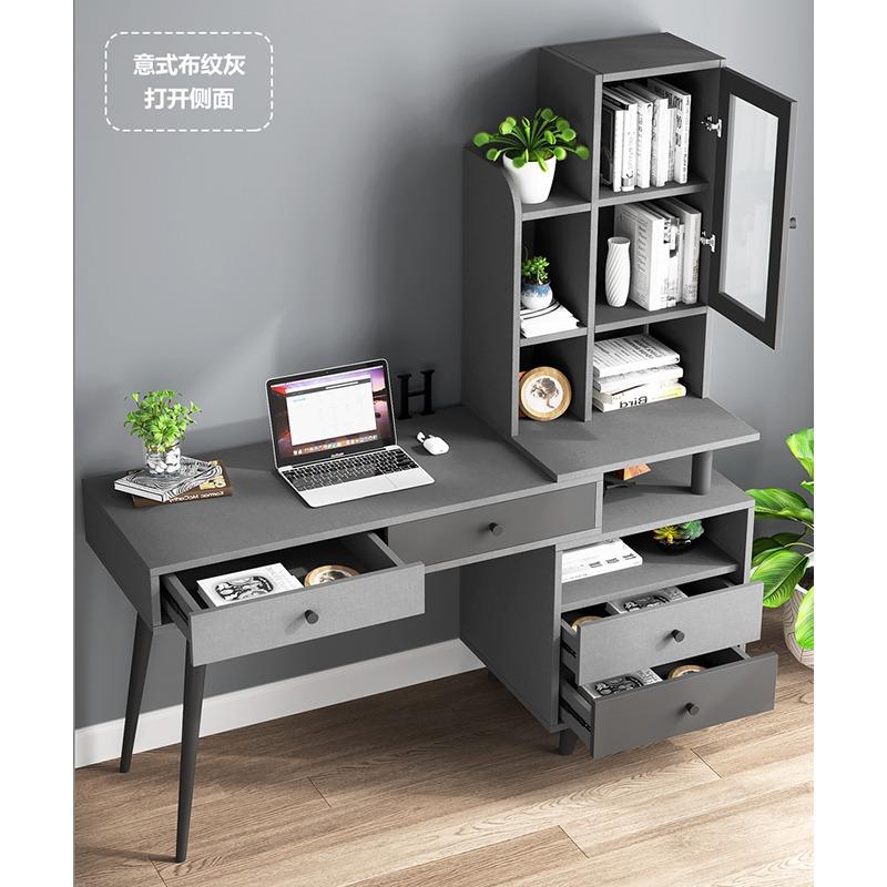 Extend desk Computer table Study Table With Bookcase With CHAIER