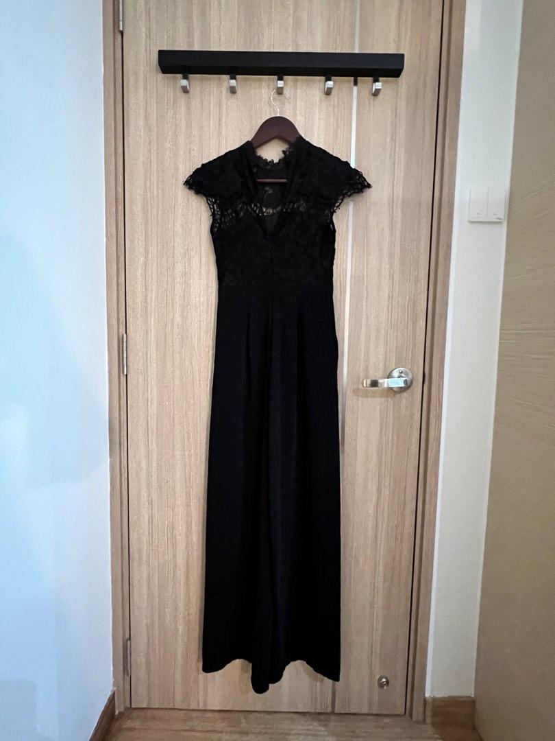 Leona lace deals wide leg jumpsuit