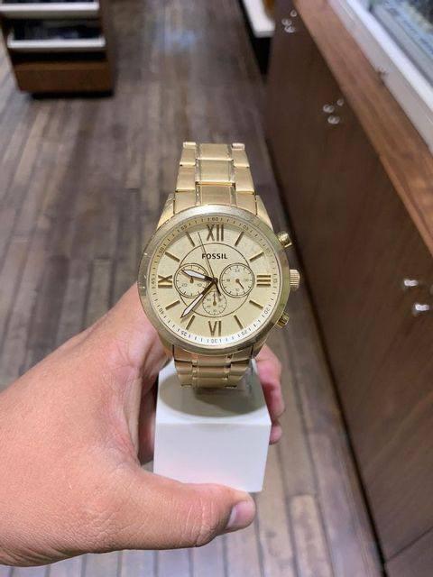 Fossil flynn chronograph gold shop