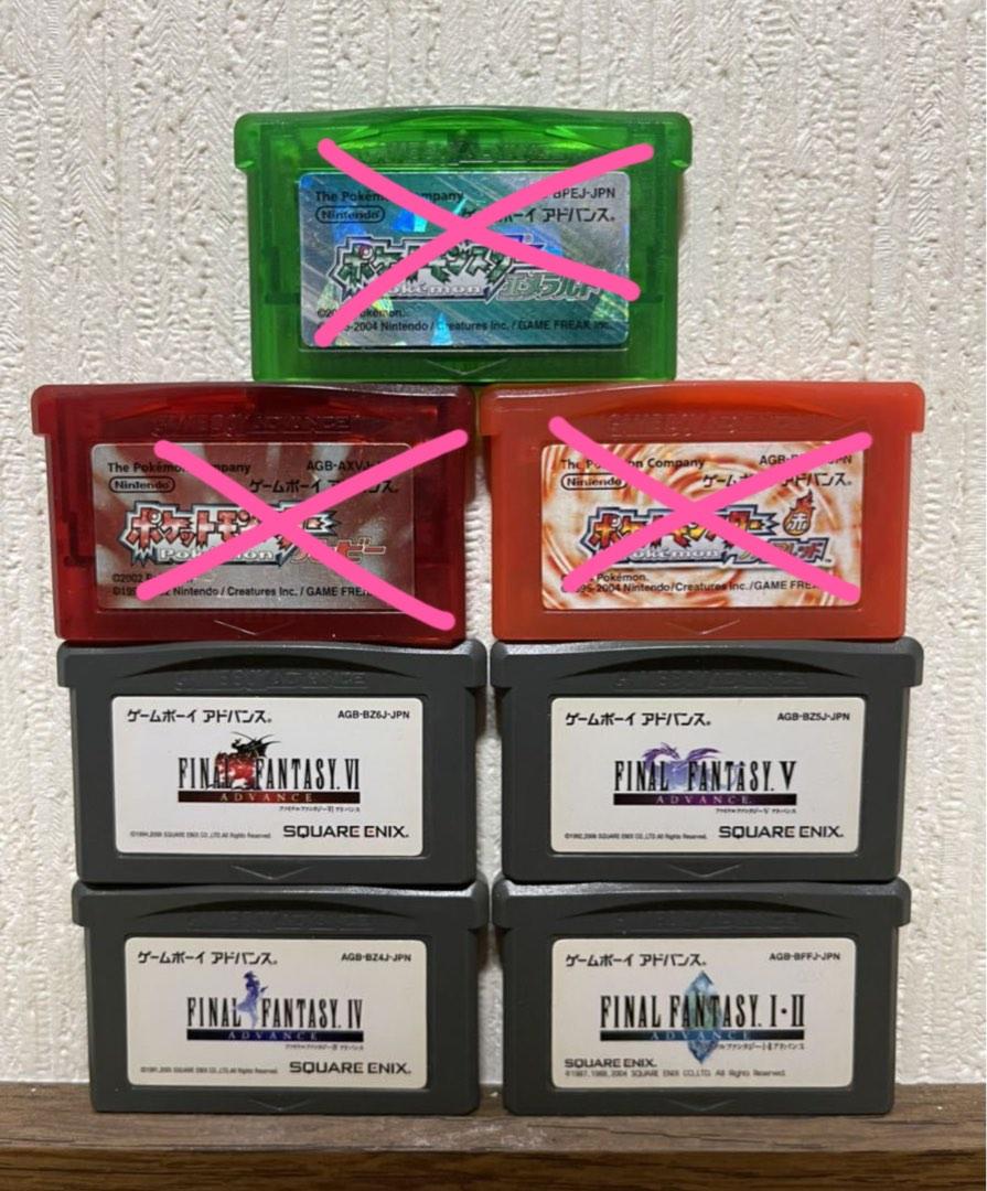 gameboy advance final fantasy 1 .2 .4 .5. 6 japan, Video Gaming, Video Games, Nintendo on Carousell